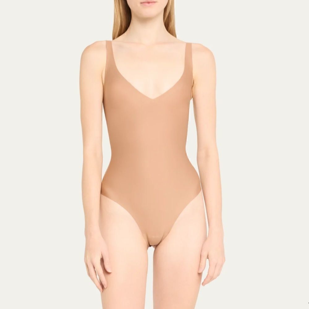 SKIMS Body Sleeveless Plunge Thong Bodysuit